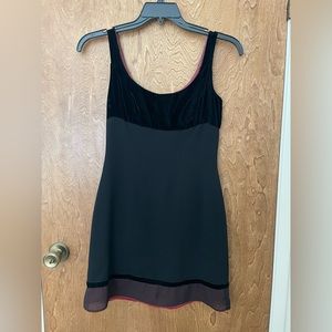 Beautiful black and velvet dress. Small.